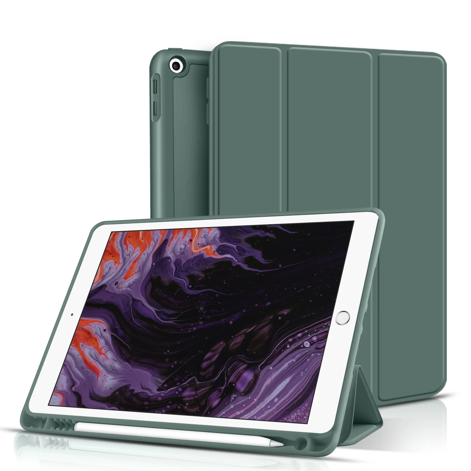 RBP Case for IPad 9.7 Inch 6th/5th Generation with Built-in Pencil Holder, Soft TPU Smart Back Cover for Ipad 2018/2017 Case
RBP Case for IPad 9.7 Inch 6th/5th Generation with Built-in Pencil Holder, Soft TPU Smart Back Cover for Ipad 2018/2017 Case