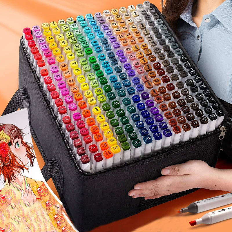 TouchFIVE Manga Sketching Markers Dual Brush Pen Alcohol Felt Permanent Marker Art School Supplies Drawing Set 168/80/60 Colors
TouchFIVE Manga Sketching Markers Dual Brush Pen Alcohol Felt Permanent Marker Art School Supplies Drawing Set 168/80/60 Colors