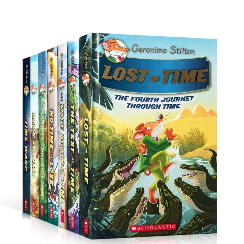 7 Books Geronimo Stilton Journey Through Time Humor Brave Comic Fiction Parent Child Kids Story English Picture story Book
7 Books Geronimo Stilton Journey Through Time Humor Brave Comic Fiction Parent Child Kids Story English Picture story Book