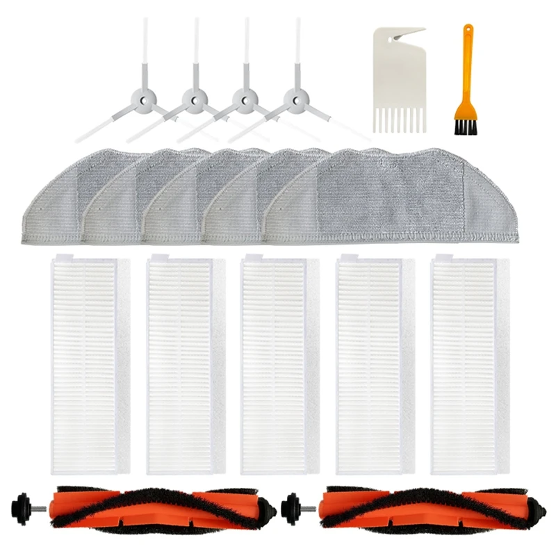 TOP!-Main Rolling Brush Side Brush Filter Mop Cloth for Xiaomi Mi Robot Vacuum-Mop Essential G1 Cleaner Spare Parts Package
TOP!-Main Rolling Brush Side Brush Filter Mop Cloth for Xiaomi Mi Robot Vacuum-Mop Essential G1 Cleaner Spare Parts Package