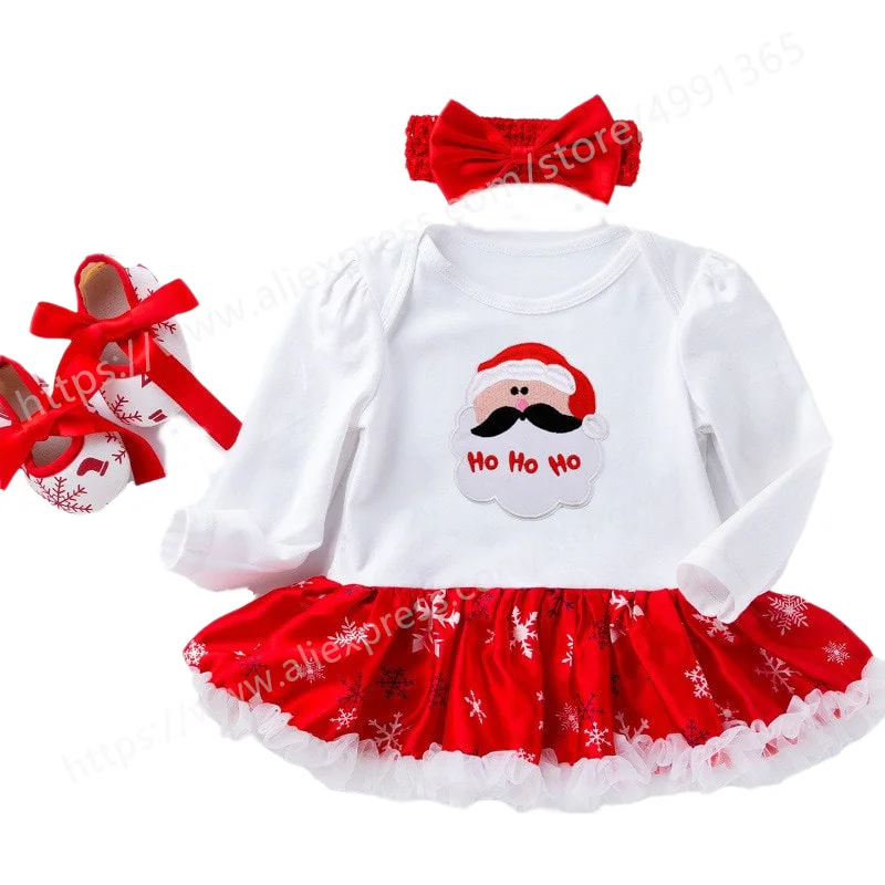 Baby Girls 1st & 2nd Christmas Outfit Cake Smash Outfit Xmas Tutu Dress Set Baptism Clothes with Shoes
Baby Girls 1st & 2nd Christmas Outfit Cake Smash Outfit Xmas Tutu Dress Set Baptism Clothes with Shoes