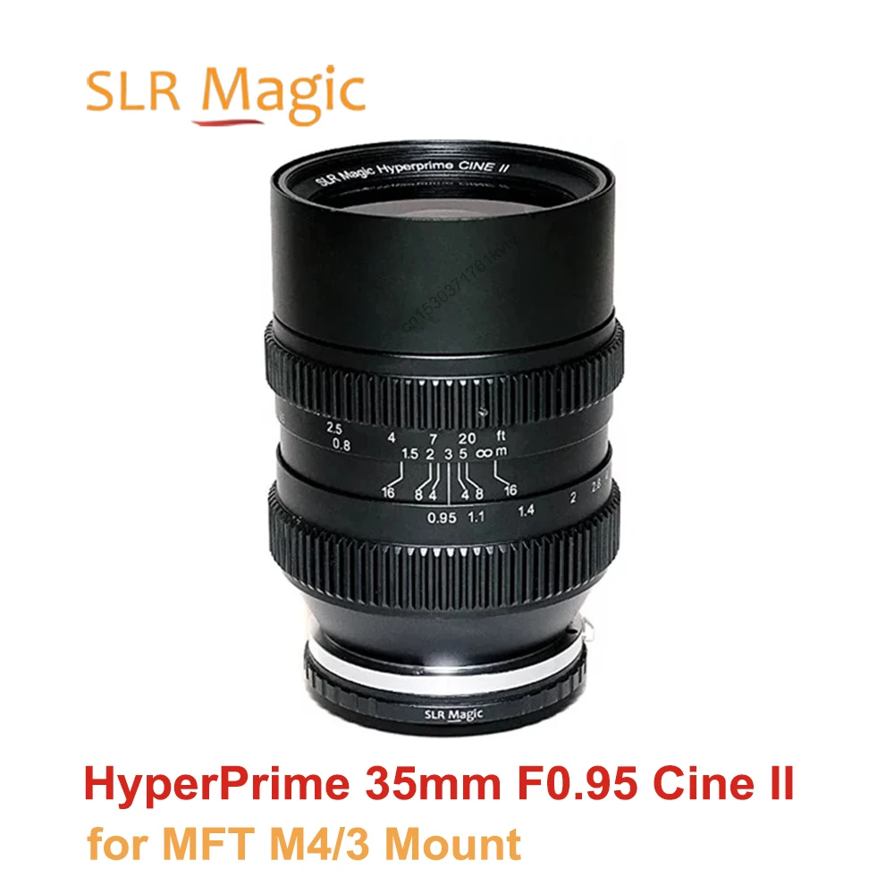 Объектив SLR Magic 35 мм T0.95 Mark II HyperPrime Cine с ручной фокусировкой M4/3 крепление для камер