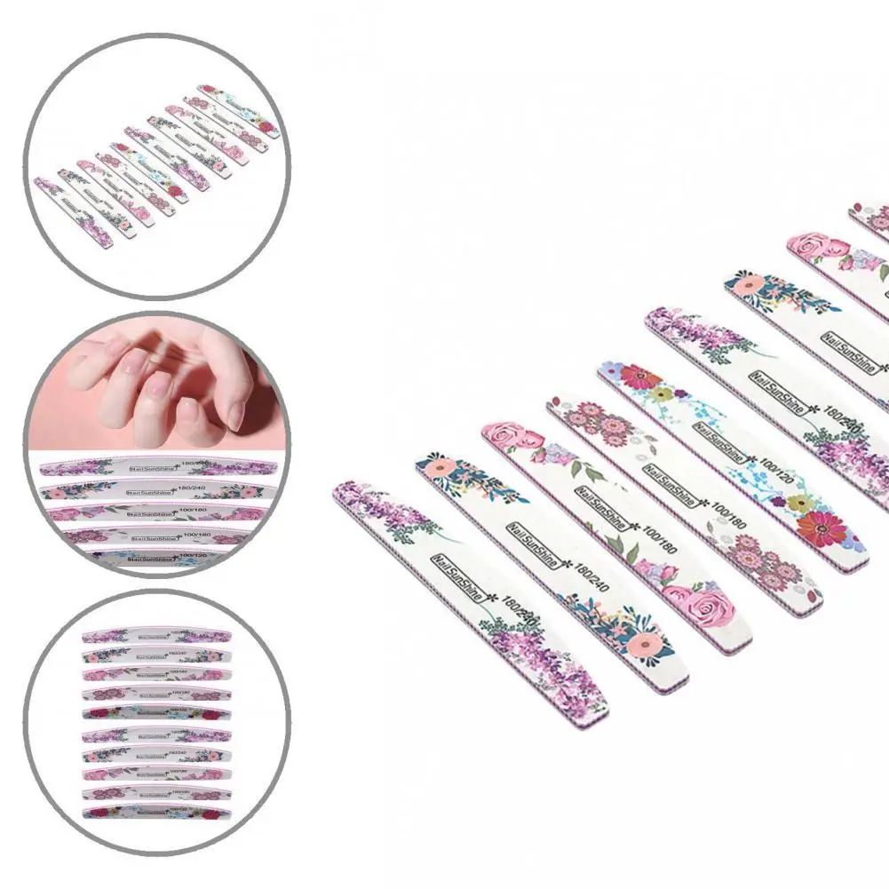 Compact 10Pcs Versatile Flower Half Moon Manicure Nail File PS Nail File Multifunctional for Women
Compact 10Pcs Versatile Flower Half Moon Manicure Nail File PS Nail File Multifunctional for Women