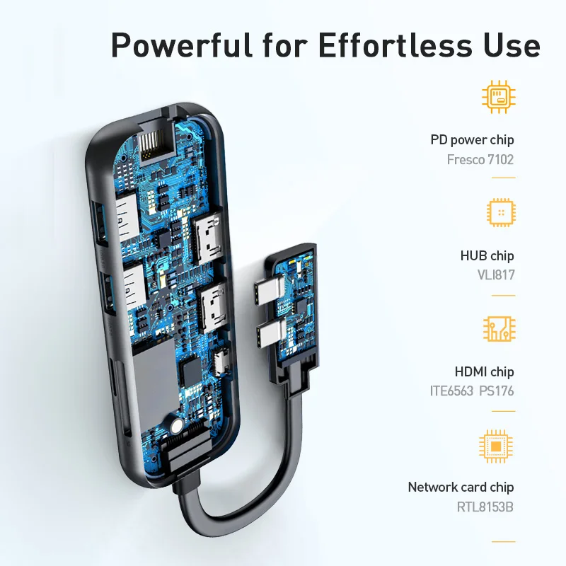 Baseus USB Type C HUB to HDMI-compatible Docking Station RJ45 Lan Multi USB PD 3.0 For MacBook Pro Air 4K USBC Splitter OTG HUB
Baseus USB Type C HUB to HDMI-compatible Docking Station RJ45 Lan Multi USB PD 3.0 For MacBook Pro Air 4K USBC Splitter OTG HUB