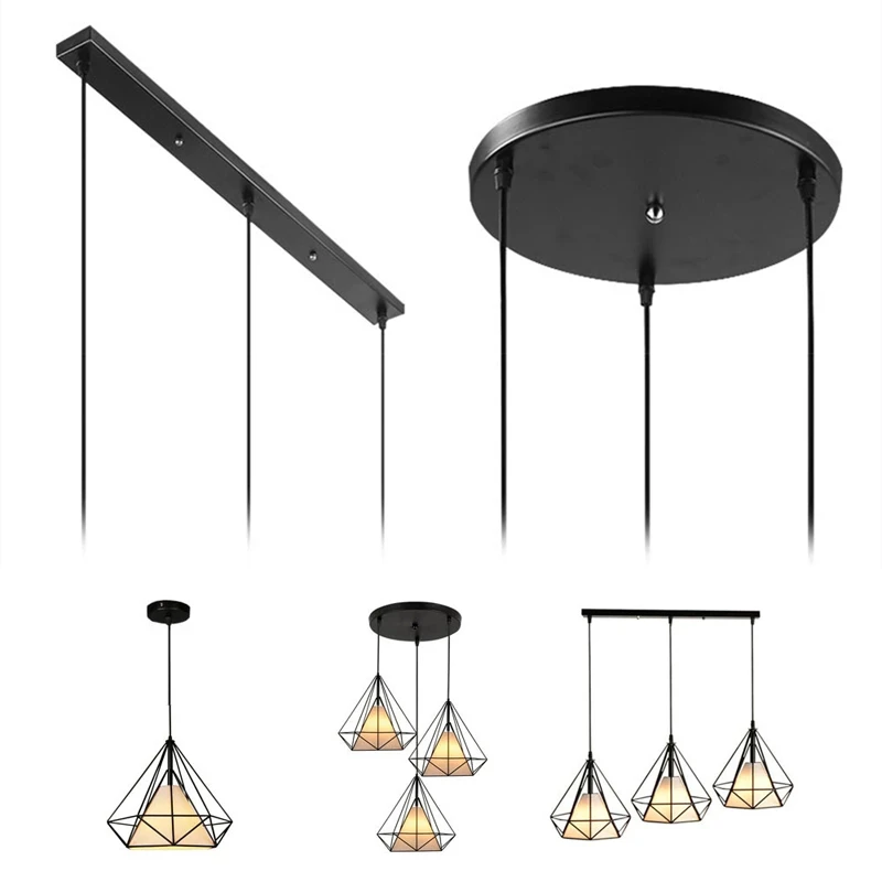 DIY Ceiling Mounted Base Canopy Plate 3 Heads Chandeliers Pendant Light Hanging Lighting Ceiling Accessories Black White
DIY Ceiling Mounted Base Canopy Plate 3 Heads Chandeliers Pendant Light Hanging Lighting Ceiling Accessories Black White