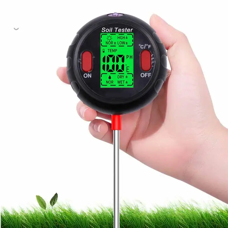 5 In 1 Soil Tester Mini LCD Soil Moisture PH Acidity Temperature Meter Garden Plants Flowers Hydroponics Analyzer Tool
5 In 1 Soil Tester Mini LCD Soil Moisture PH Acidity Temperature Meter Garden Plants Flowers Hydroponics Analyzer Tool