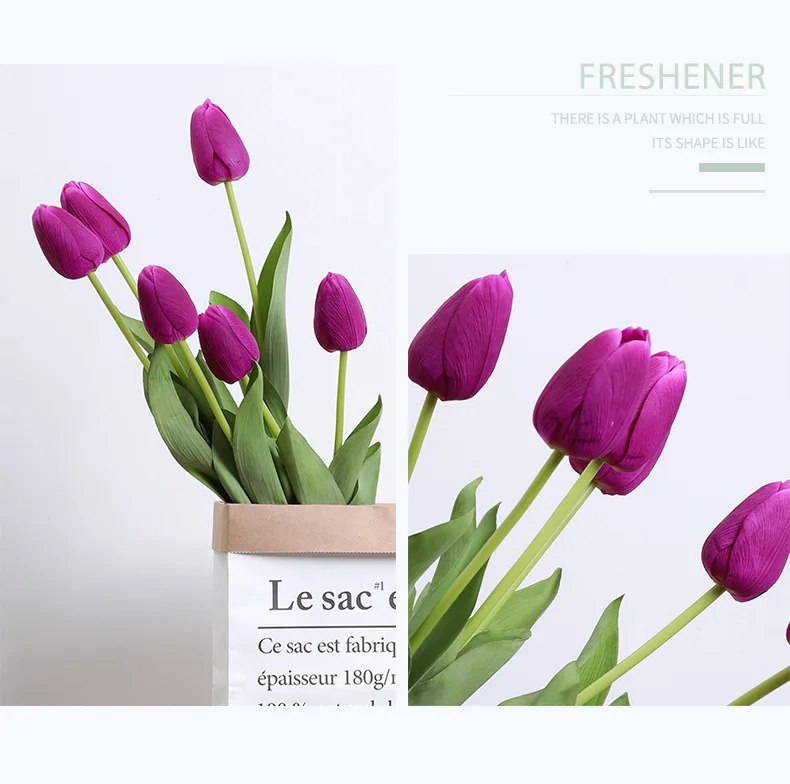 Simulation flower long branch tulip hotel home decoration Vintage Silk Lifelike fake flower photography props ornaments Bouquet 
Simulation flower long branch tulip hotel home decoration Vintage Silk Lifelike fake flower photography props ornaments Bouquet