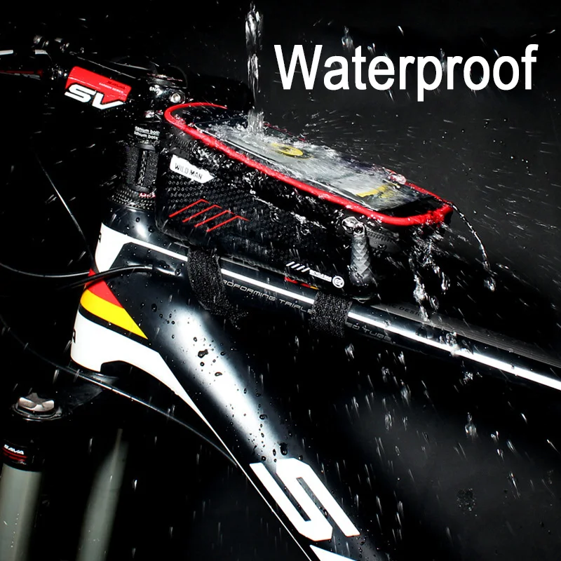 WILD MAN New Bike Bag Frame Front Top Tube Cycling Bag Waterproof 6.6in Phone Case Touchscreen Bag MTB Pack Bicycle Accessories
WILD MAN New Bike Bag Frame Front Top Tube Cycling Bag Waterproof 6.6in Phone Case Touchscreen Bag MTB Pack Bicycle Accessories