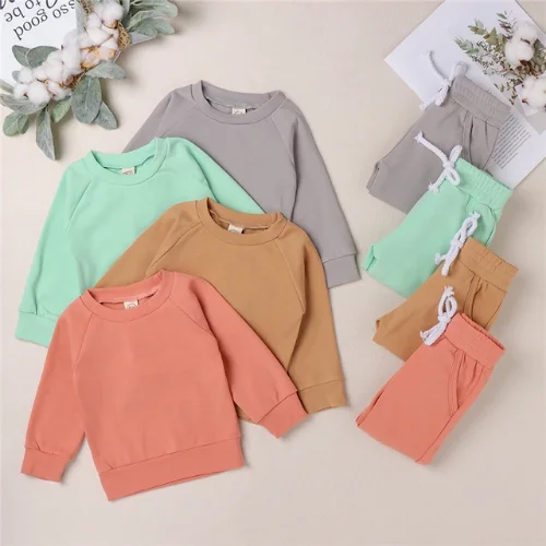Toddler Baby Boy Girl Fall Winter Pajamas Set, Long Sleeve Crewneck Solid Sweatshirt+Pants 2 Pcs Clothes Outfits 
Toddler Baby Boy Girl Fall Winter Pajamas Set, Long Sleeve Crewneck Solid Sweatshirt+Pants 2 Pcs Clothes Outfits