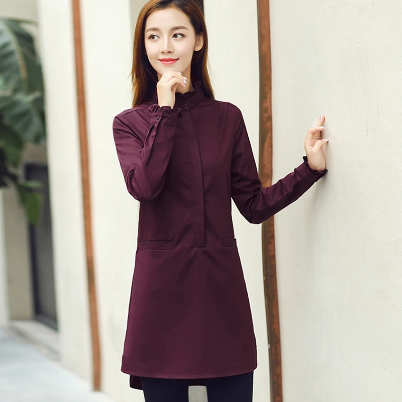 Офисная Женская блузка с круглым вырезом и длинным рукавом, однотонная Повседневная блузка, женские топы, белая женская рубашка
Офисная Женская блузка с круглым вырезом и длинным рукавом, однотонная Повседневная блузка, женские топы, белая женская рубашка