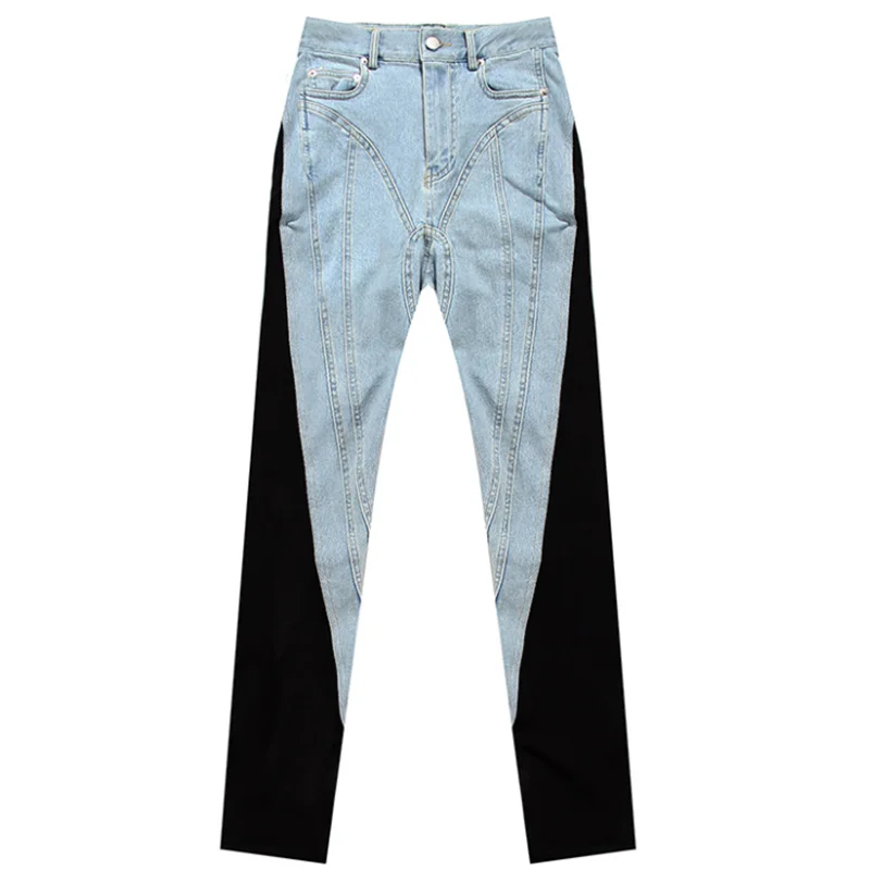 Light Blue Impact Black Jeans Women's Pants Splicing Pant Stretch Woman Denim Giant Skinny Fashion Small Foot Pencil Clothing
Light Blue Impact Black Jeans Women's Pants Splicing Pant Stretch Woman Denim Giant Skinny Fashion Small Foot Pencil Clothing