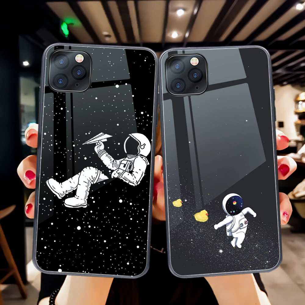 Space Astronaut Case For iPhone 11 12 Pro Max Mini Cover for iPhone 7 8 6 S X XR XS Max SE 2020 Plus Tempered Glass Phone Fundas
Space Astronaut Case For iPhone 11 12 Pro Max Mini Cover for iPhone 7 8 6 S X XR XS Max SE 2020 Plus Tempered Glass Phone Fundas