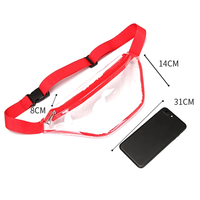 Clear Fanny Pack for women Men Waterproof Waist Bag Cute Purse Transparent Pouch Adjustable Belt Outdoor Training Travelling
Clear Fanny Pack for women Men Waterproof Waist Bag Cute Purse Transparent Pouch Adjustable Belt Outdoor Training Travelling