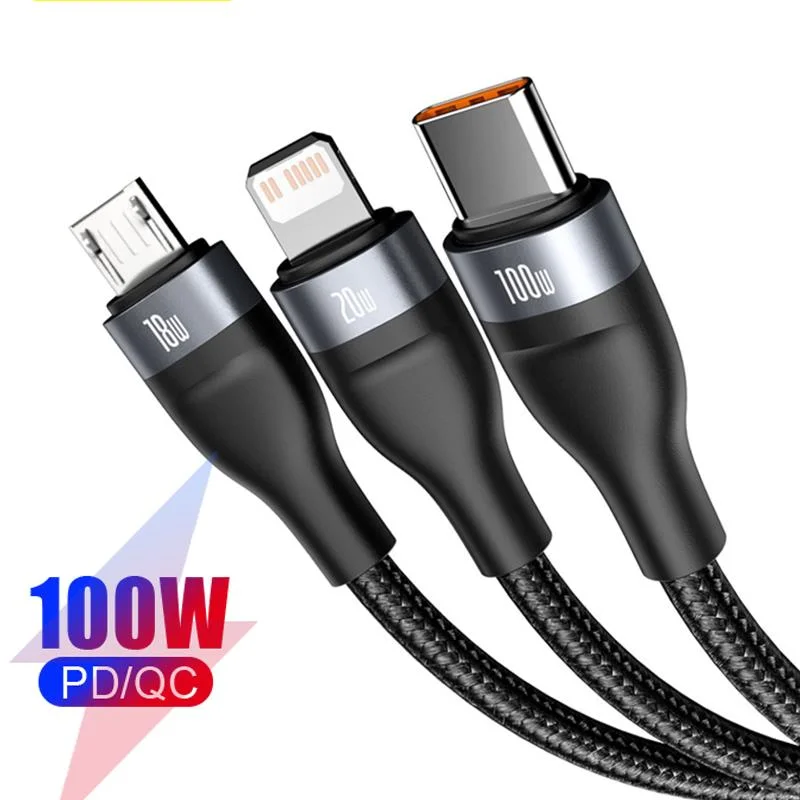 USB cable type C fast charging cable 3-in-1 100W For iPhone, xiaomi, samsung 5a, usb-c
USB cable type C fast charging cable 3-in-1 100W For iPhone, xiaomi, samsung 5a, usb-c