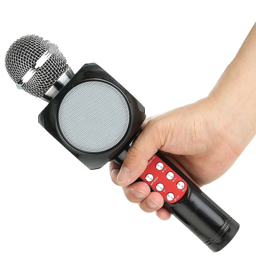 Professional Bluetooth Wireless Microphone Speaker Handheld Microphone Karaoke Mic Music Player Singing Recorder KTV Microphone
Professional Bluetooth Wireless Microphone Speaker Handheld Microphone Karaoke Mic Music Player Singing Recorder KTV Microphone