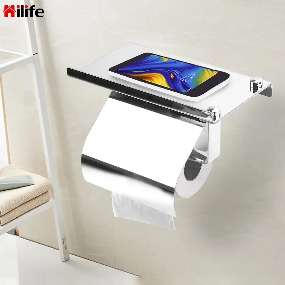 HILIFE Toilet Paper Holder Bathroom Toilet Home Supplies Wall Mounted Hanging Rack Anti-rust Tissue Holder Stainless Steel
HILIFE Toilet Paper Holder Bathroom Toilet Home Supplies Wall Mounted Hanging Rack Anti-rust Tissue Holder Stainless Steel