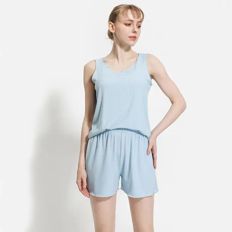 Modal Material Sleep Women Sleepwear Shorts Loungewear Women Pyjama Set 21-359
Modal Material Sleep Women Sleepwear Shorts Loungewear Women Pyjama Set 21-359