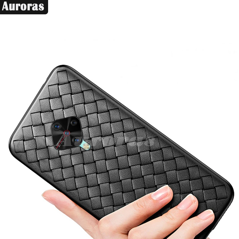 Auroras For VIVO V17 Case BV Leather Full Protection Cross Woven Soft Simple Business vivo v17 | Мобильные телефоны и