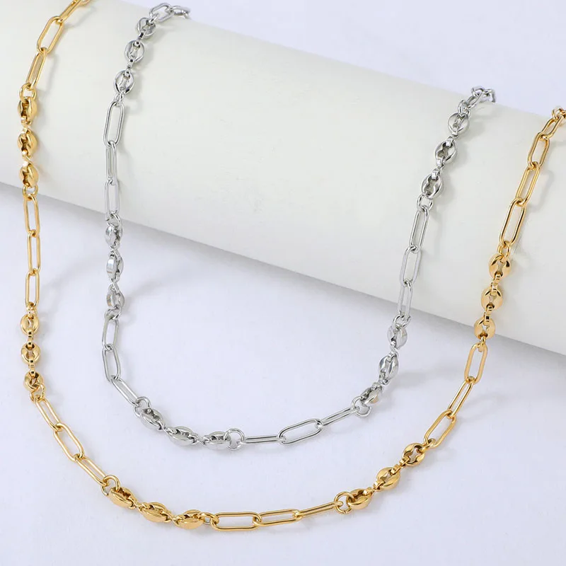 European And American New Personalized Stainless Steel Pig Nose Chain Necklace Ins Cool Wind Titanium Steel Sweater Chain
European And American New Personalized Stainless Steel Pig Nose Chain Necklace Ins Cool Wind Titanium Steel Sweater Chain