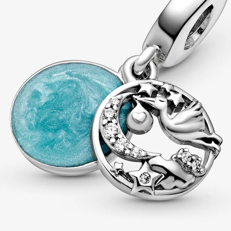 Fashion 925 Sterling Silver Beads Stork & Twinkling Stars Dangle Charms fit Original Pandora Bracelets Women DIY Jewelry
Fashion 925 Sterling Silver Beads Stork & Twinkling Stars Dangle Charms fit Original Pandora Bracelets Women DIY Jewelry