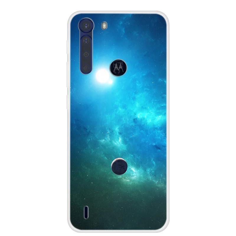 Чехол для телефона Moto One Fusion Plus мягкий силиконовый чехол из ТПУ с рисунком Motorola +