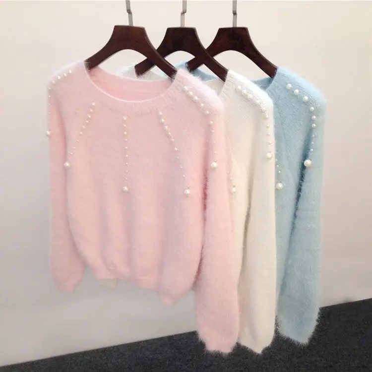 2020 New Winter Autumn Women Mink Cashmere Sweaters Loose Fashion Korean Style Causal Long Sleeve Knitting Pullovers W492
2020 New Winter Autumn Women Mink Cashmere Sweaters Loose Fashion Korean Style Causal Long Sleeve Knitting Pullovers W492