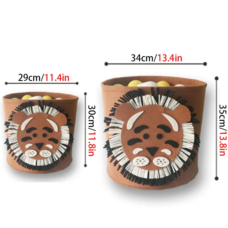 Cartoon Animal Felt Storage Bucket Dirty Clothes Toy Storage Bucket Round Lion Bucket Shark Elephant Pattern
Cartoon Animal Felt Storage Bucket Dirty Clothes Toy Storage Bucket Round Lion Bucket Shark Elephant Pattern