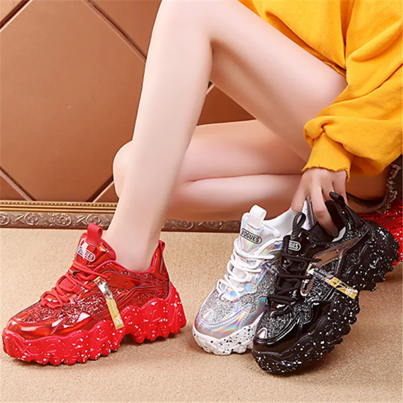 2020 Fashion Brand Designer Comfortable Ladies Rhinestone Platform Sneakers Breathable Ladies Chunky Sneakers Ladies Shoes Shoes
2020 Fashion Brand Designer Comfortable Ladies Rhinestone Platform Sneakers Breathable Ladies Chunky Sneakers Ladies Shoes Shoes