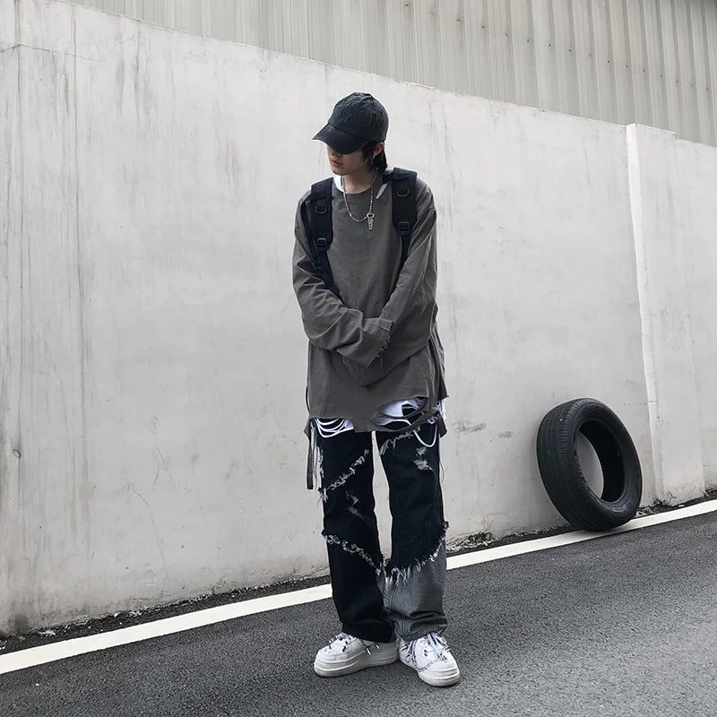 UNCLEDONJM Patchwork jeans Hip Hop Distressed jeans for men biker jeans denim jeans black jeans BAN-895
UNCLEDONJM Patchwork jeans Hip Hop Distressed jeans for men biker jeans denim jeans black jeans BAN-895