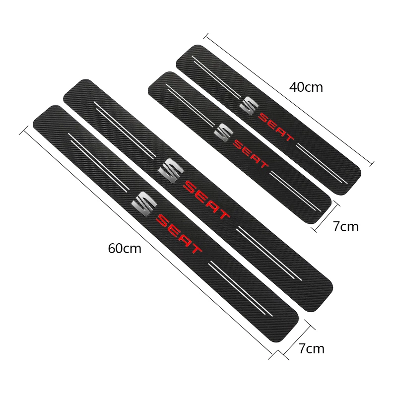 4pcs Car Protector Door Sill Stickers For seat TOLEDO leon EXEO mk3 mk2 5f ateca Altealbiza6 car accessories interior decoration
4pcs Car Protector Door Sill Stickers For seat TOLEDO leon EXEO mk3 mk2 5f ateca Altealbiza6 car accessories interior decoration