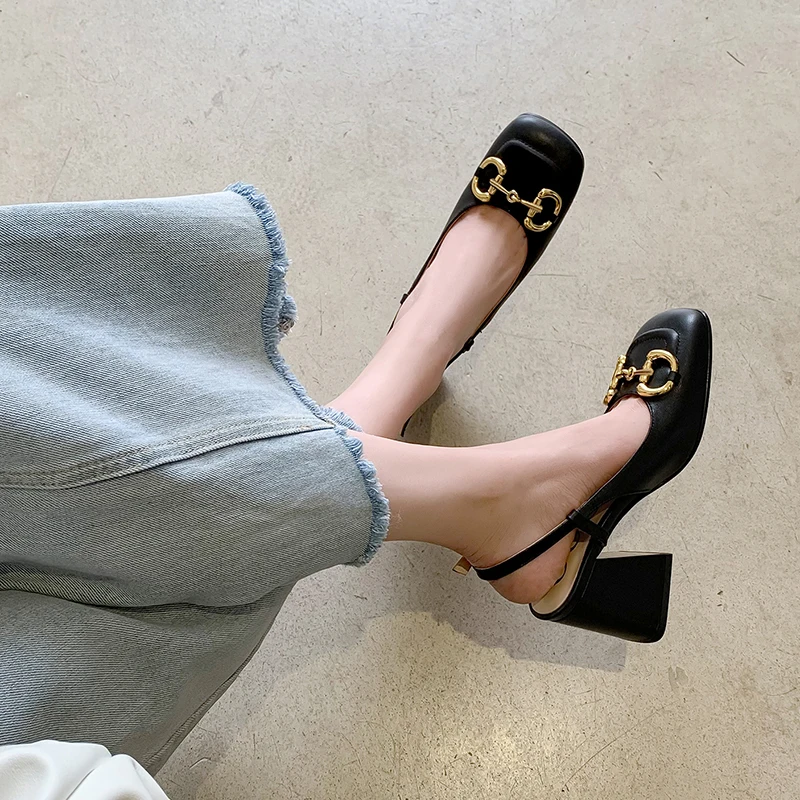 Ladies Dress Shoes Heel Work Shoes Woman Square Toe Retro Mary Jane Shallow Mouth Rear Empty Sandals Shoes for Wedding Women
Ladies Dress Shoes Heel Work Shoes Woman Square Toe Retro Mary Jane Shallow Mouth Rear Empty Sandals Shoes for Wedding Women