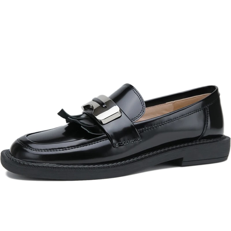 2022 Women Pumps Shoes Loafers Fashion Genuine Leather Shoes Women Lady Footwear Elegant Solid Round Toe Female Black B57
2022 Women Pumps Shoes Loafers Fashion Genuine Leather Shoes Women Lady Footwear Elegant Solid Round Toe Female Black B57