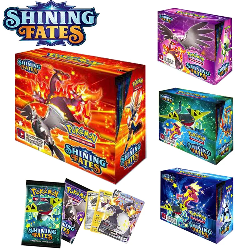 TAKARA TOMY 2021 Новинка 360 шт. Pokemon TCG: сияющие Fates Booster Box торговая карточка игра коллекционные игрушки
TAKARA TOMY 2021 Новинка 360 шт. Pokemon TCG: сияющие Fates Booster Box торговая карточка игра коллекционные игрушки