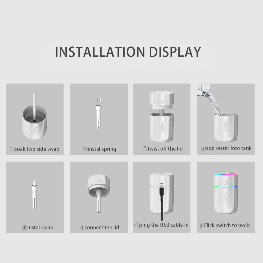 220ml Portable USB LED Mini Car Home Humidifier Oil Diffuser Mist Purifier LED Light Air Freshener Car Interior Accessories
220ml Portable USB LED Mini Car Home Humidifier Oil Diffuser Mist Purifier LED Light Air Freshener Car Interior Accessories