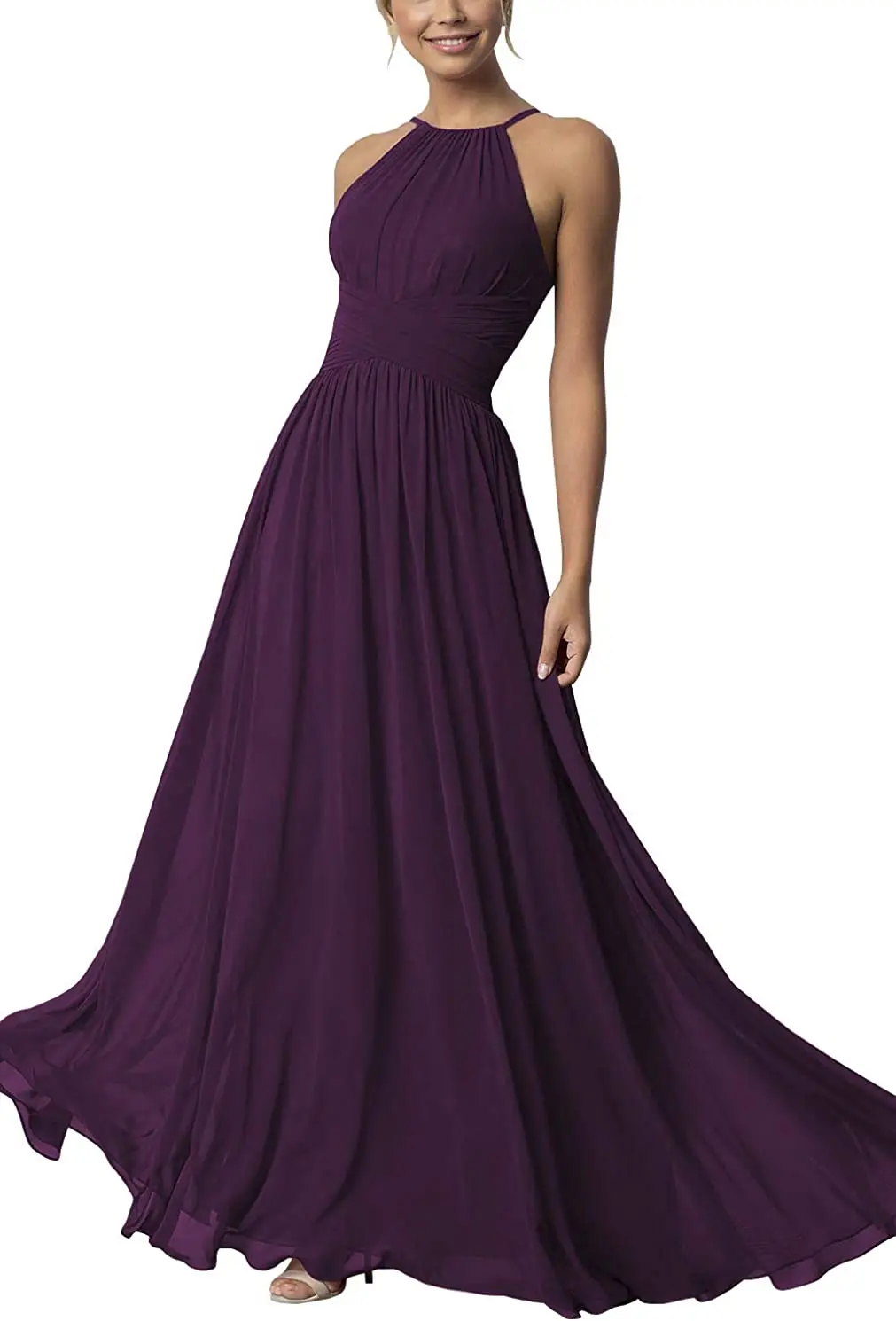 Women's Halter Bridesmaid Dresses Long Chiffon Formal Dresses Evening Party Dress 2021 party dresses women evening elegant
Women's Halter Bridesmaid Dresses Long Chiffon Formal Dresses Evening Party Dress 2021 party dresses women evening elegant