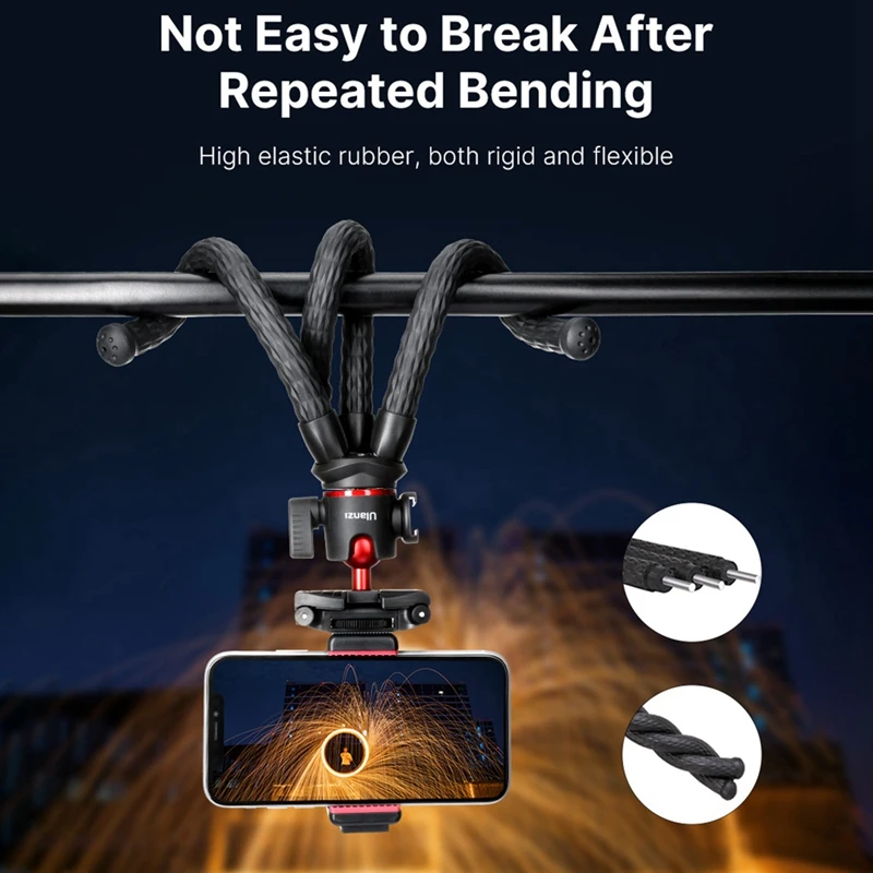 Ulanzi MT-32 Octopus Flexible Tripod with Metal Arca Swiss Ballhead for DSLR Camera Portable Vlog Tripod for LED Light Mic 
Ulanzi MT-32 Octopus Flexible Tripod with Metal Arca Swiss Ballhead for DSLR Camera Portable Vlog Tripod for LED Light Mic