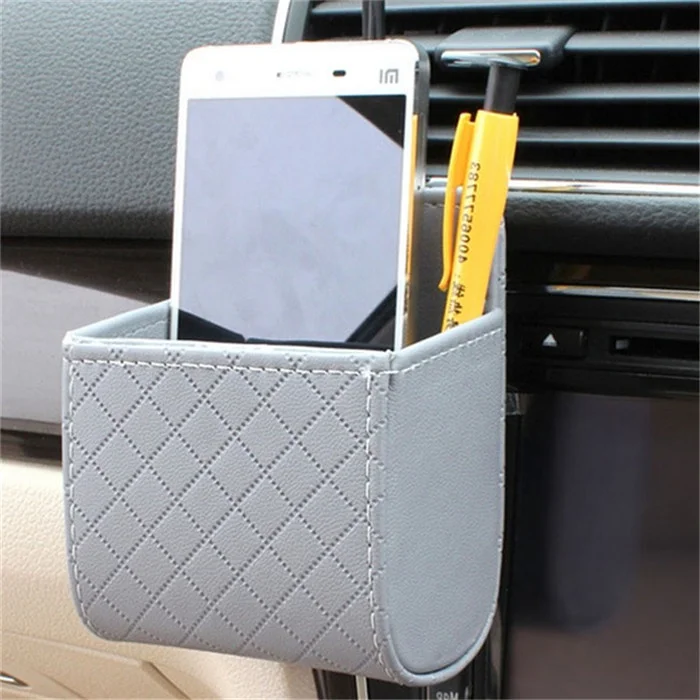 Car Air Vent Storage Bag Auto Air Conditioner Leather Organizer Sundries Storage Box For Mobile Phone Key Tissue With Hook
Car Air Vent Storage Bag Auto Air Conditioner Leather Organizer Sundries Storage Box For Mobile Phone Key Tissue With Hook