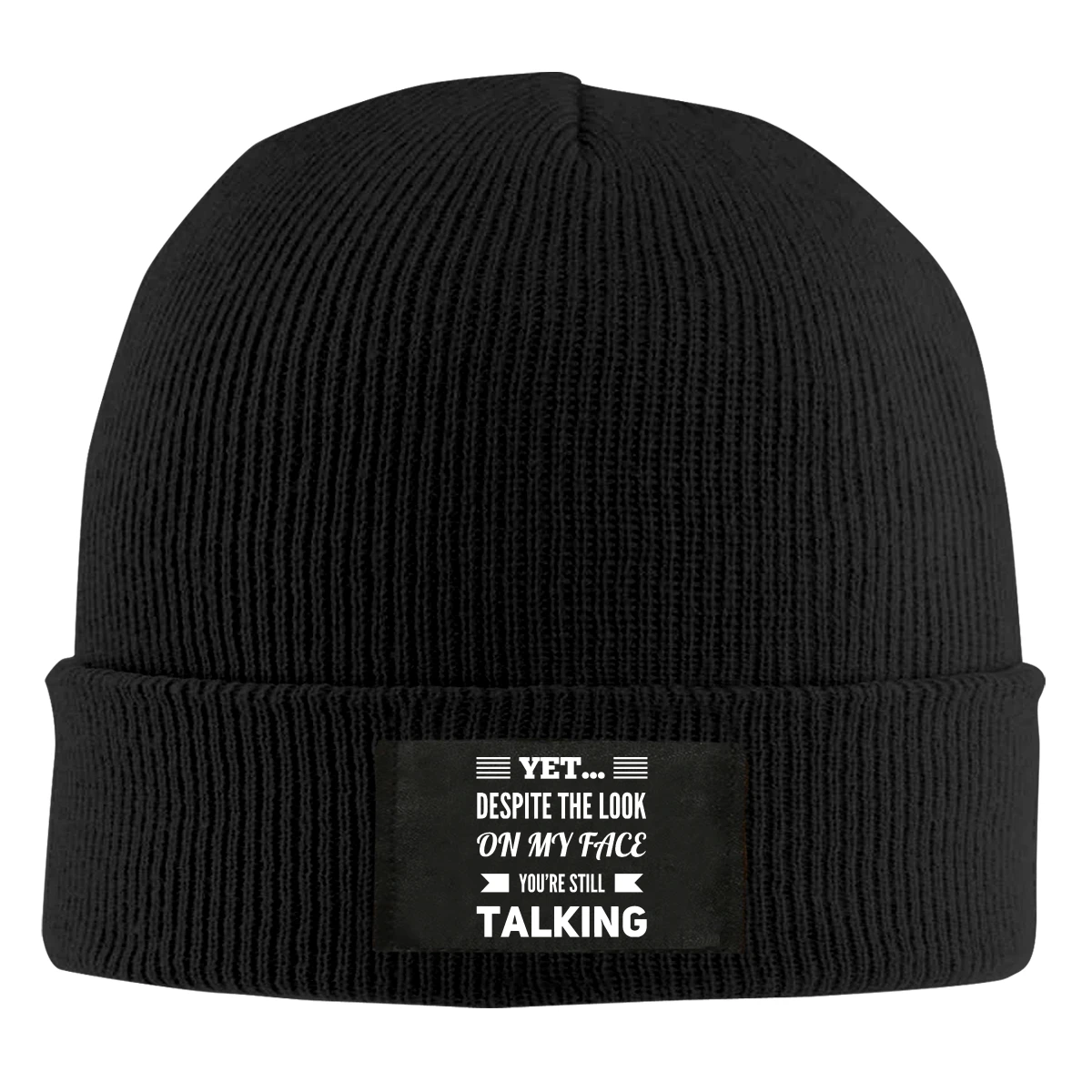 Despite The Look On My Face, You're Still Talking Beanie Hats For Men Women With Designs Winter Slouchy Knit Skull Cap 
Despite The Look On My Face, You're Still Talking Beanie Hats For Men Women With Designs Winter Slouchy Knit Skull Cap