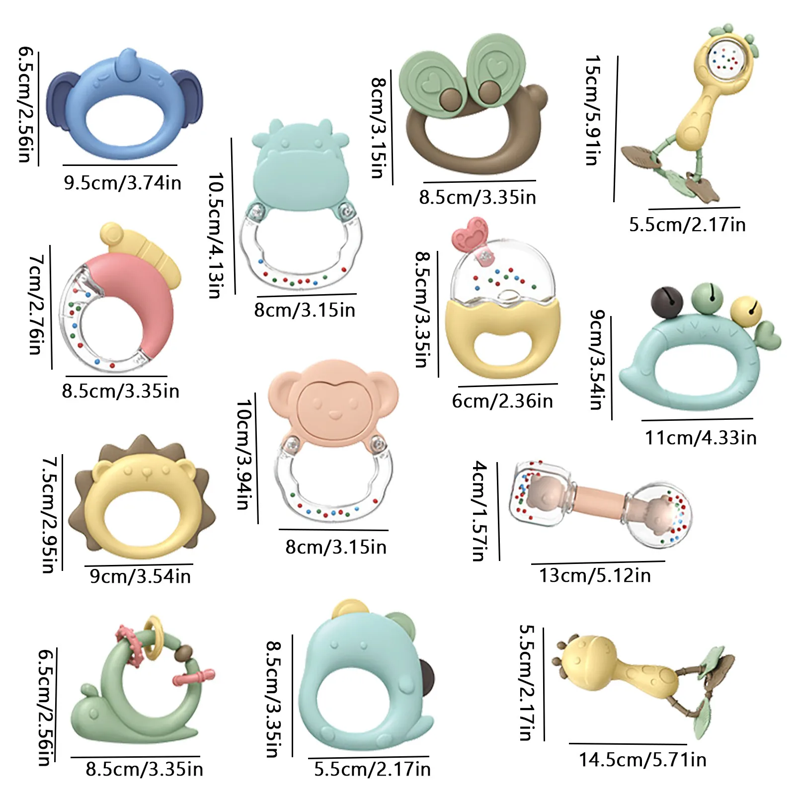 Baby Rattle Toys, Boiling Teether, Newborn Soothing Rattle Toy Gift Set Instrument Sound Maker Baby Attetion Training Toy
Baby Rattle Toys, Boiling Teether, Newborn Soothing Rattle Toy Gift Set Instrument Sound Maker Baby Attetion Training Toy