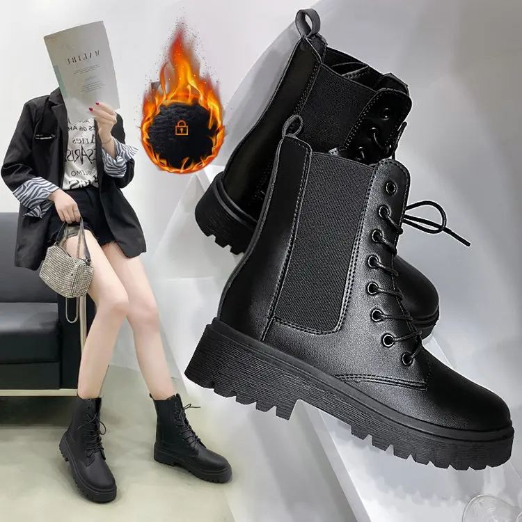 Apartment thin short boots, thick-soled women's shoes, shoes, thin and velvet plus size women's shoes
Apartment thin short boots, thick-soled women's shoes, shoes, thin and velvet plus size women's shoes