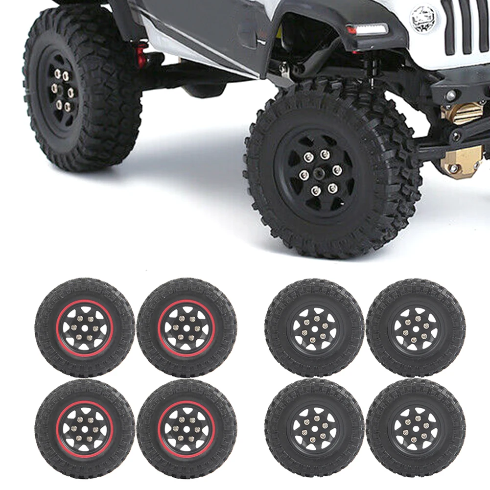 4PCS 50*17mm 1.0" Beadlock Wheel Rims Tires Set for 1/24 RC Crawler Car Axial SCX24 90081 Upgrade Accessories Parts
4PCS 50*17mm 1.0" Beadlock Wheel Rims Tires Set for 1/24 RC Crawler Car Axial SCX24 90081 Upgrade Accessories Parts