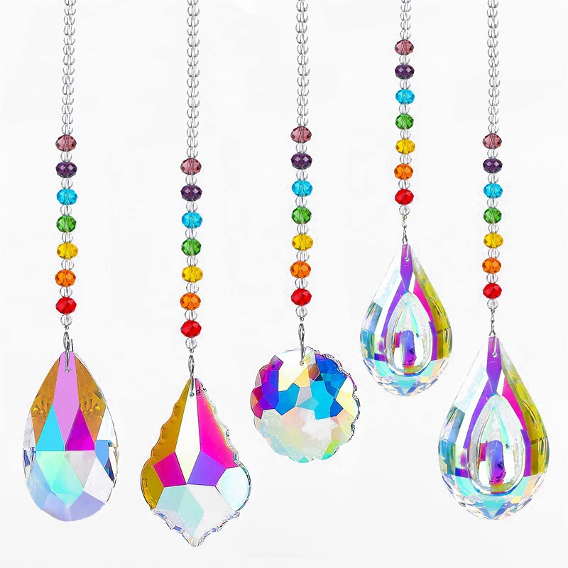 Colored Crystal Ornaments Crystal Wind Chimes Pendants Hanging Garden Colorful Beads Chandelier Home Decoration Sunshine Catcher
Colored Crystal Ornaments Crystal Wind Chimes Pendants Hanging Garden Colorful Beads Chandelier Home Decoration Sunshine Catcher