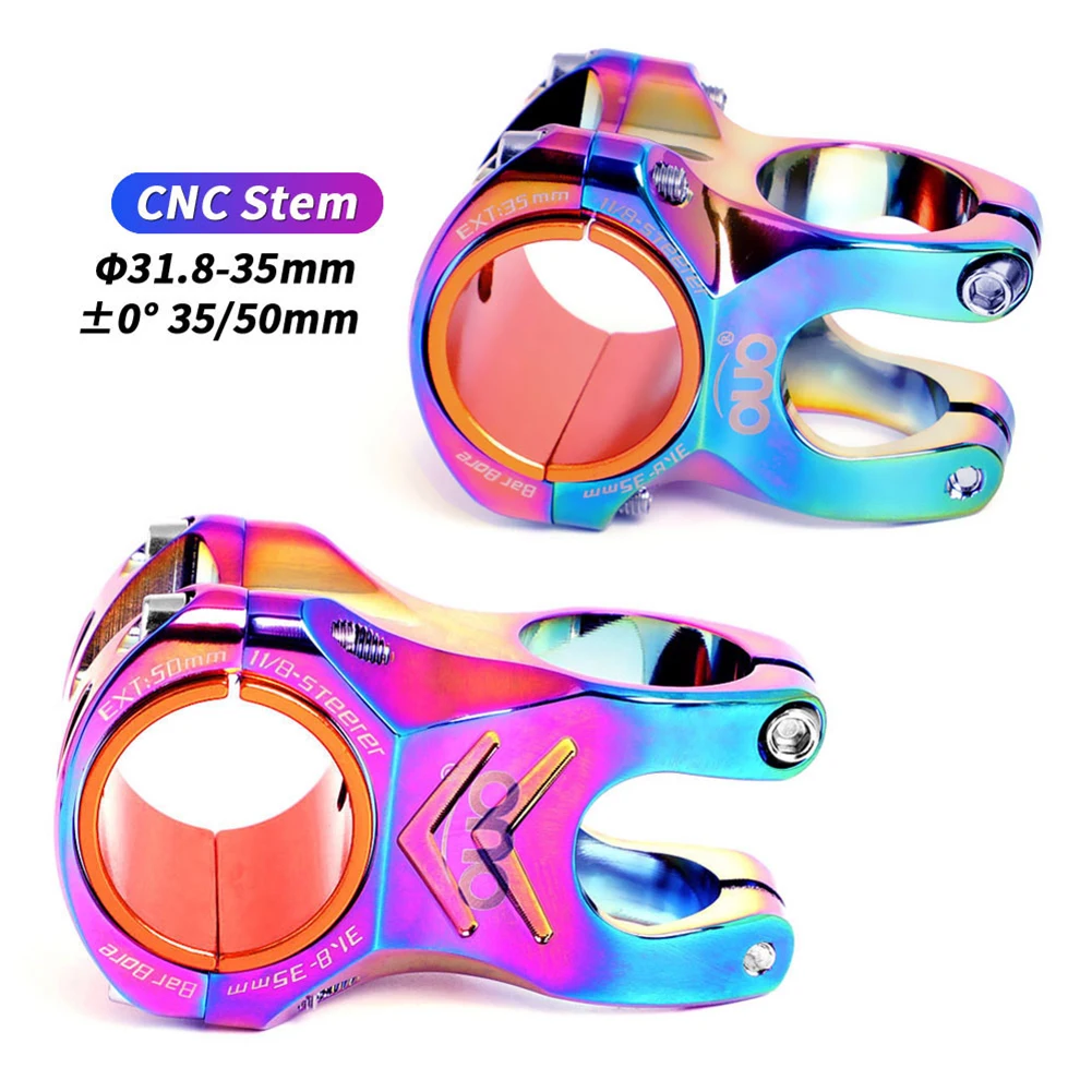 MTB Bike Bicycle 31.8/35x35/50mm Handlebar Stem For 1 1/8 inch Fork Rainbow Colorful CNC Handle Standpipe Aluminum Alloy
MTB Bike Bicycle 31.8/35x35/50mm Handlebar Stem For 1 1/8 inch Fork Rainbow Colorful CNC Handle Standpipe Aluminum Alloy