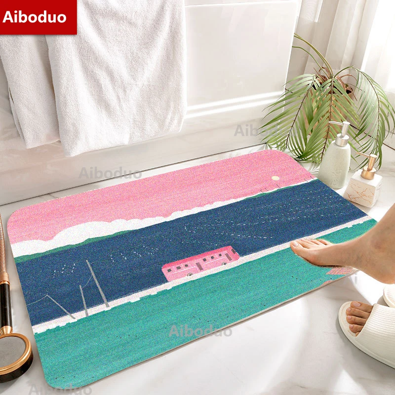 Aiboduo горячая Распродажа домашний декор нескользящий Симпатичный розовый синий
