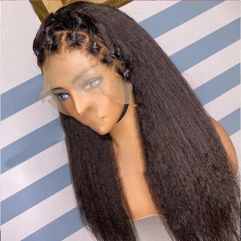 Yaki Synthetic Hair Lace Wigs For Women Kinky Straight 24inch Long Lace Front Wig Middle Part Heat Resistant Japanese Fiber Hair
Yaki Synthetic Hair Lace Wigs For Women Kinky Straight 24inch Long Lace Front Wig Middle Part Heat Resistant Japanese Fiber Hair