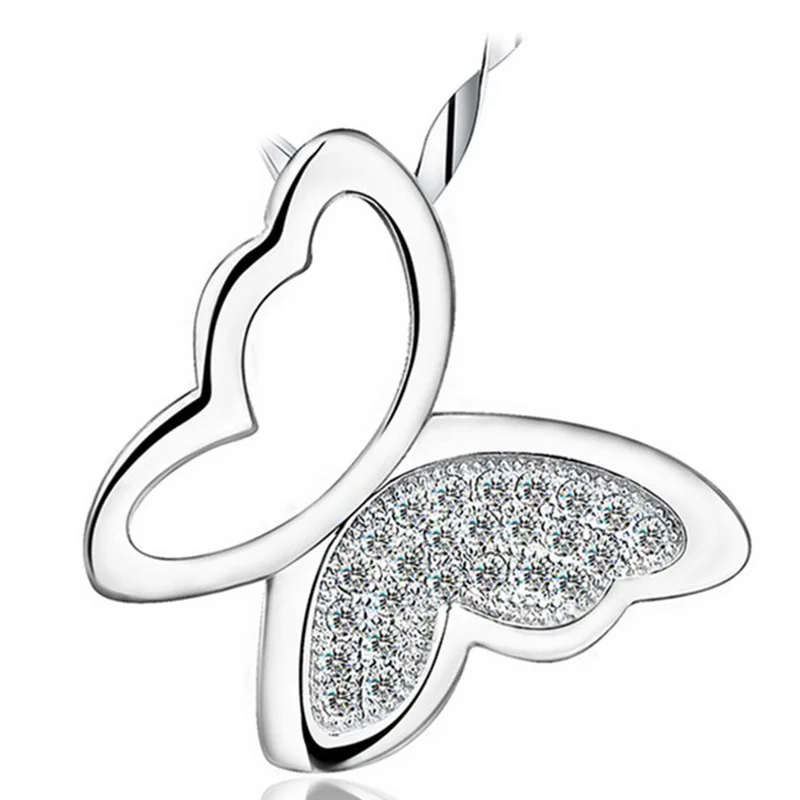 45 CM Silver butterfly pendant crystal jewelry lady lovely high quality fashion jewelry manufacturers
45 CM Silver butterfly pendant crystal jewelry lady lovely high quality fashion jewelry manufacturers