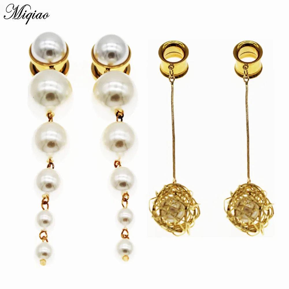 Miqiao 2pcs Surgical Steel Ear Tunnels Plugs Flesh Expander 6-25mm Dangle Gauges Stretcher Body Piercing Jewelry
Miqiao 2pcs Surgical Steel Ear Tunnels Plugs Flesh Expander 6-25mm Dangle Gauges Stretcher Body Piercing Jewelry