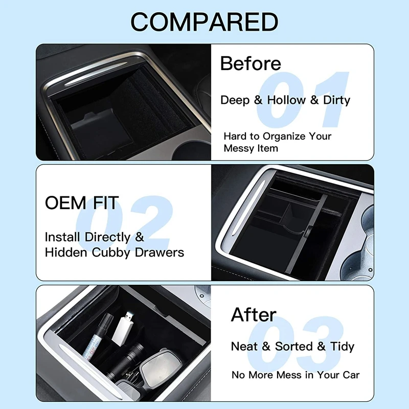 for 2021 Tesla Model 3 / Y Car Center Console Organizer Tray Interior Accessories Armrest Cubby Drawer Storage Box
for 2021 Tesla Model 3 / Y Car Center Console Organizer Tray Interior Accessories Armrest Cubby Drawer Storage Box