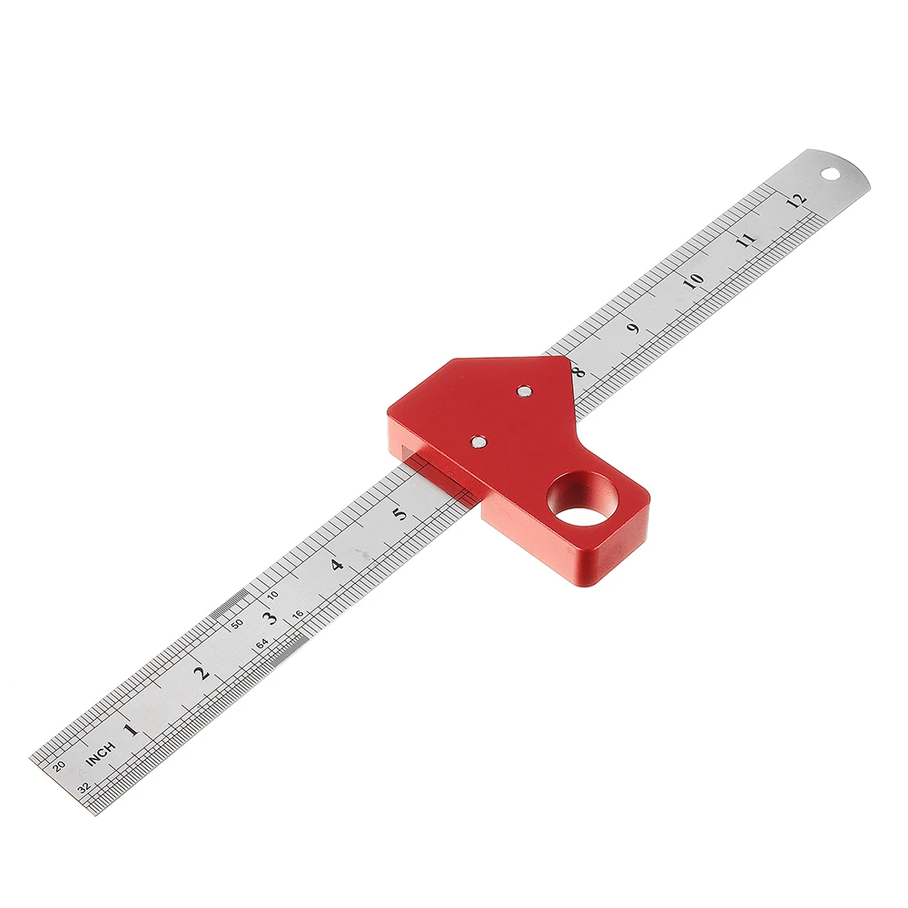 1pc Stainless Steel 45/90 Degree Line Scriber Angle Ruler Inch and Metric Magnetic Positioning Measuring Ruler Woodworking Tool
1pc Stainless Steel 45/90 Degree Line Scriber Angle Ruler Inch and Metric Magnetic Positioning Measuring Ruler Woodworking Tool