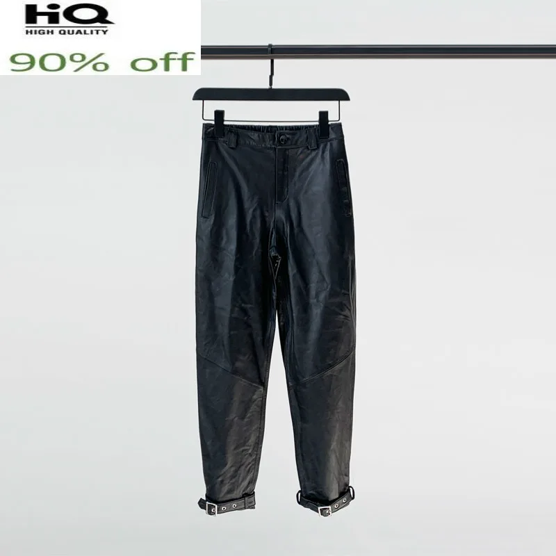 Real Sheepskin Leather Pants Female Korean Fashion Trousers for Women Harem Pants Spring Autumn 2022 Pantalones De Mujer Pph4067
Real Sheepskin Leather Pants Female Korean Fashion Trousers for Women Harem Pants Spring Autumn 2022 Pantalones De Mujer Pph4067